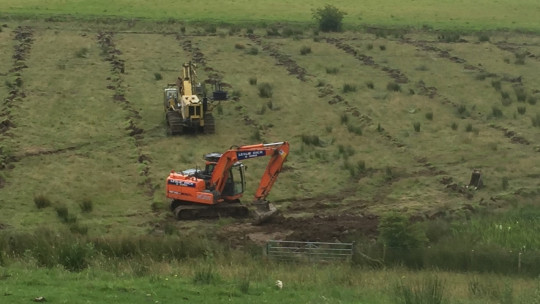 Renewing the drainage scheme on a field on the Carse of Stirling