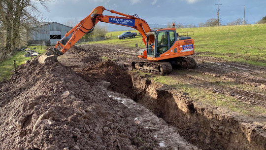 Back filling the trench